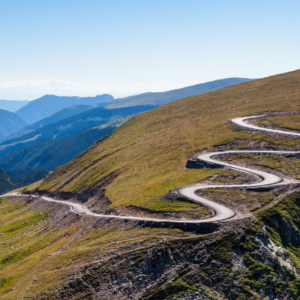 winding road in a scenic vista