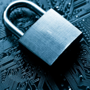 A padlock