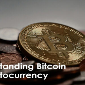 coins with cryptocurrency logos